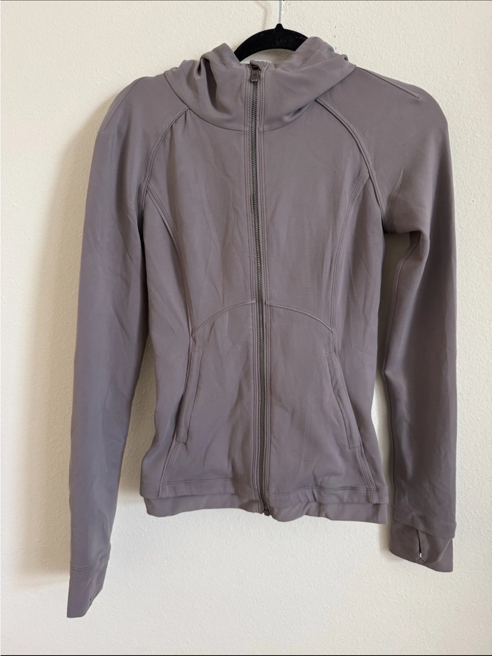 Lululemon Stopover Hooded Zip Up Jacket Lunar Rock Size 6